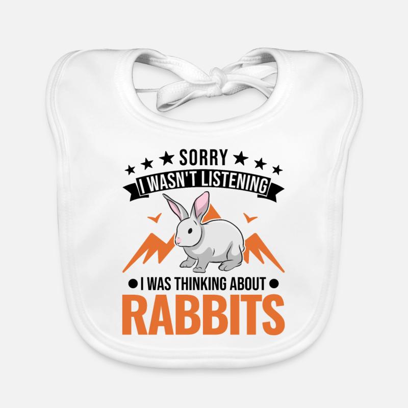 Rabbit Rabbit Rabbit Rabbit Organic Baby Bibs