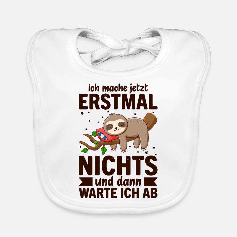 Ich Mach Jetzt Erstmal Nichts Baby Bio-Lätzchen