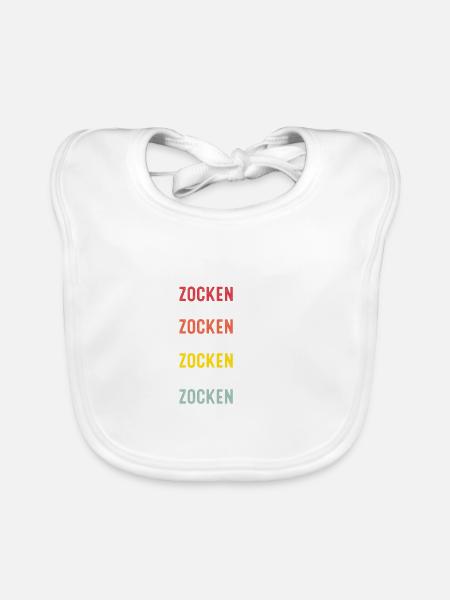 Funny Gamer Gaming Clothing Gift Der Perfekte Tag - Baby Bio-Lätzchen - Weiß - Vorne