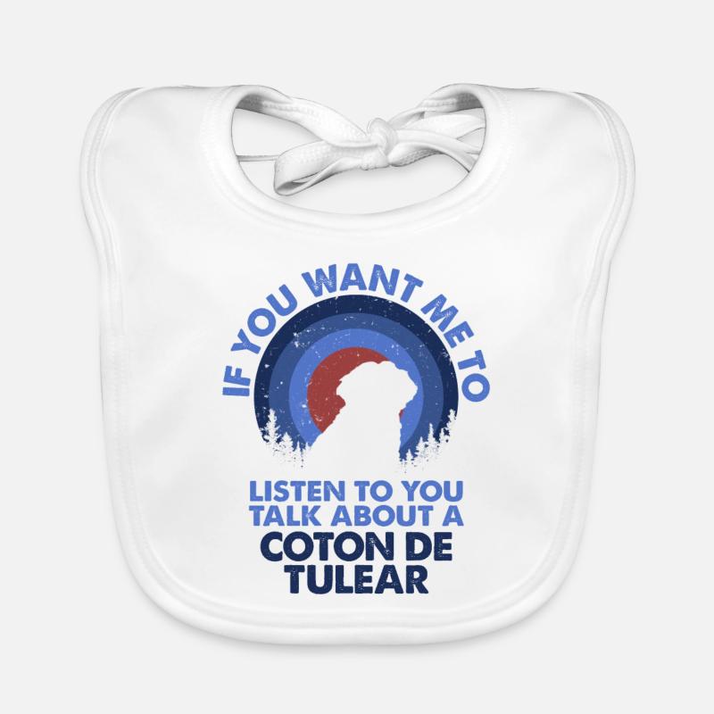Parler du chien Coton de Tuléar Bavoir bio Bébé