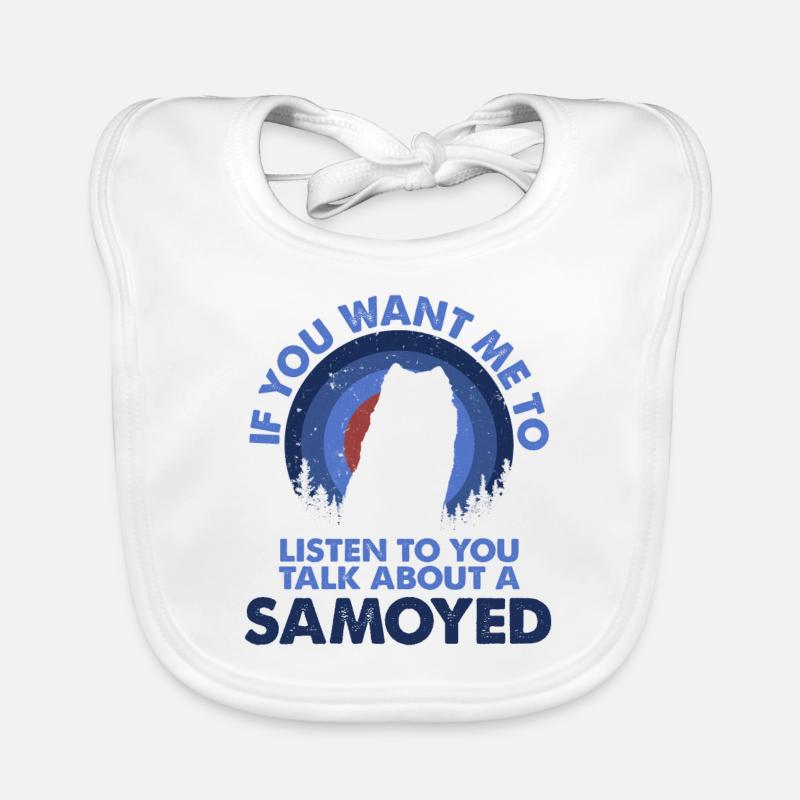 Sprechen Sie Über Hund Samoyed Baby Bio-Lätzchen