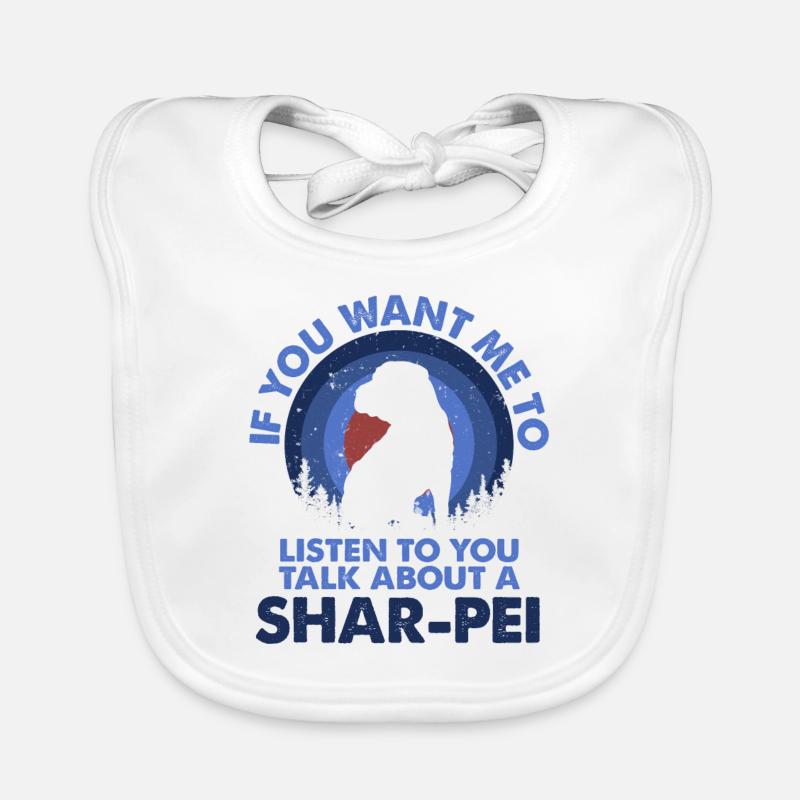 Talk about dog Shar-Pei Organic Baby Bibs
