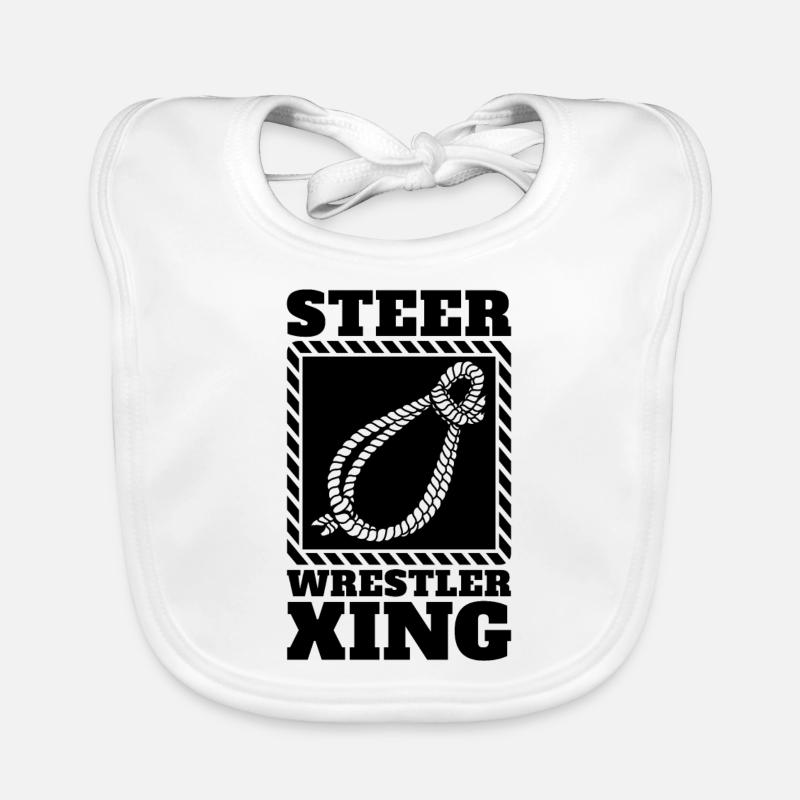 Le lutteur de bouvillon Xing aime le catch Bavoir bio Bébé