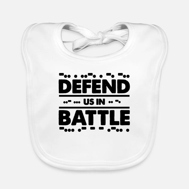 Defend Us In Battle Frequency Ham Radio Operator Baby Bio-Lätzchen