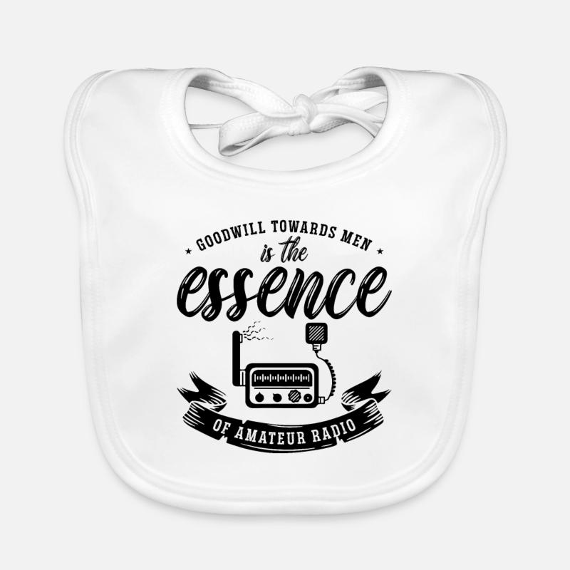 Goodwill Towards Men Frequency Ham Radio Operator Baby Bio-Lätzchen