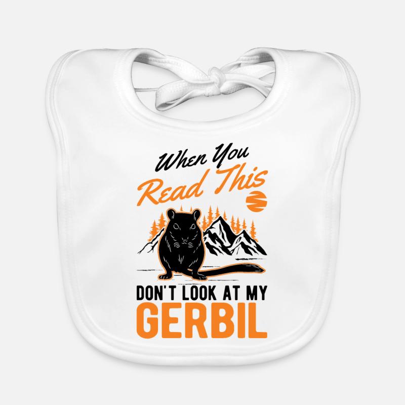 Gerbille Cadeau Rat de course mongol Gerbille Bavoir bio Bébé