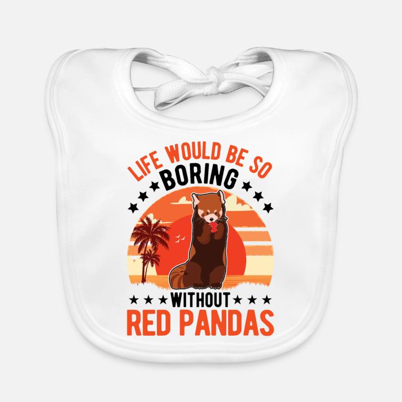Roter Panda Geschenk Katzenbär Red Panda Baby Bio-Lätzchen