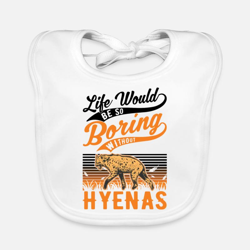Hyäne Geschenk Erdwolf Hyena Baby Bio-Lätzchen