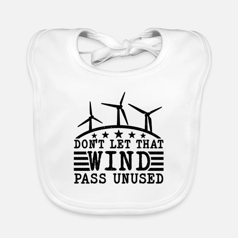 Ne laissez pas ce technicien en éolienne Bavoir bio Bébé