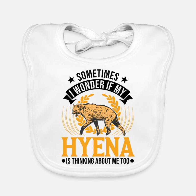 Hyäne Geschenk Erdwolf Hyena Baby Bio-Lätzchen