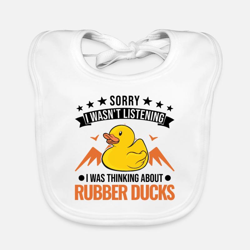 Rubber Duck Gift Squeaky Duck Bathing Duck Bavoir bio Bébé