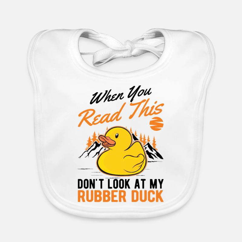 Rubber Duck Gift Squeaky Duck Bathing Duck Bavoir bio Bébé