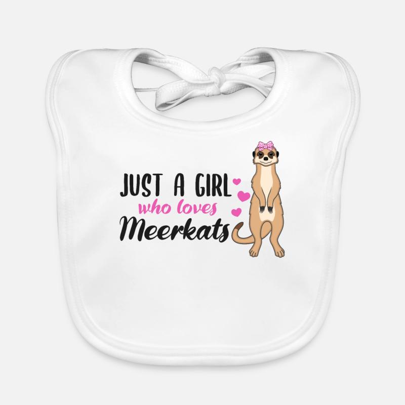 Erdmännchen Spruch Geschenk Damen Mädchen Baby Bio-Lätzchen