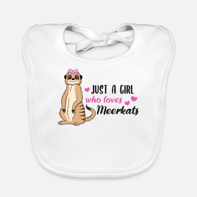 Erdmännchen Spruch Geschenk Damen Mädchen Baby Bio-Lätzchen