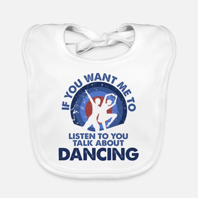 Voulez-vous que j’écoute Talk Dancing? Bavoir bio Bébé