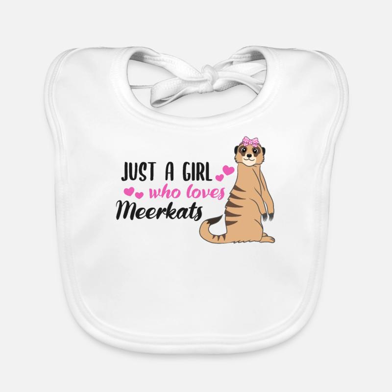Erdmännchen Spruch Geschenk Damen Mädchen Baby Bio-Lätzchen