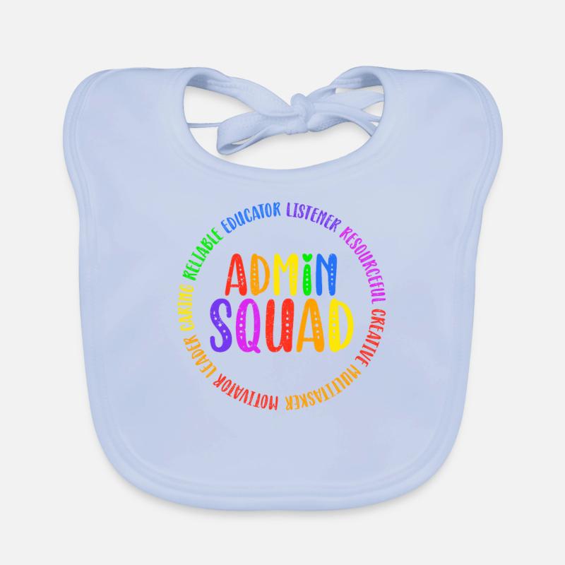 Admin Squad Admin Assistant Administrative Cool Baby Bio-Lätzchen