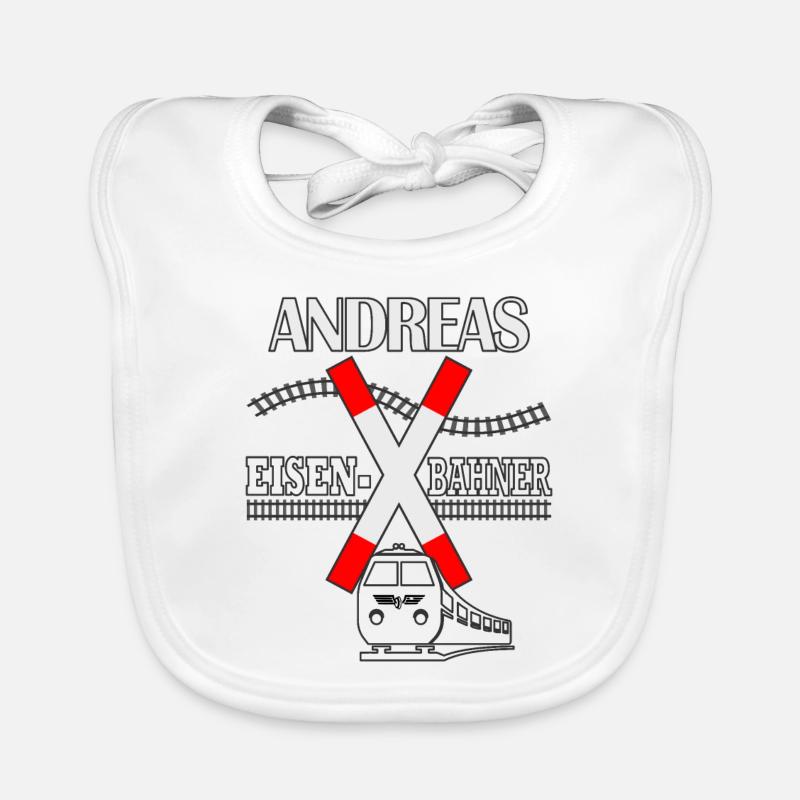 Andreas Eisenbahner St. Andrew's Cross Organic Baby Bibs