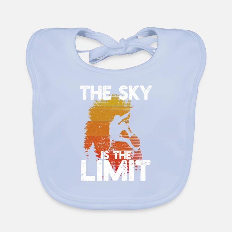 Klettern Der Himmel ist die Grenze Bouldern Baby Bio-Lätzchen