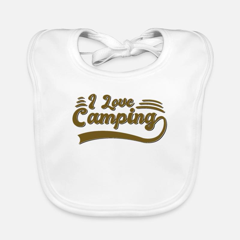 I love camping Organic Baby Bibs