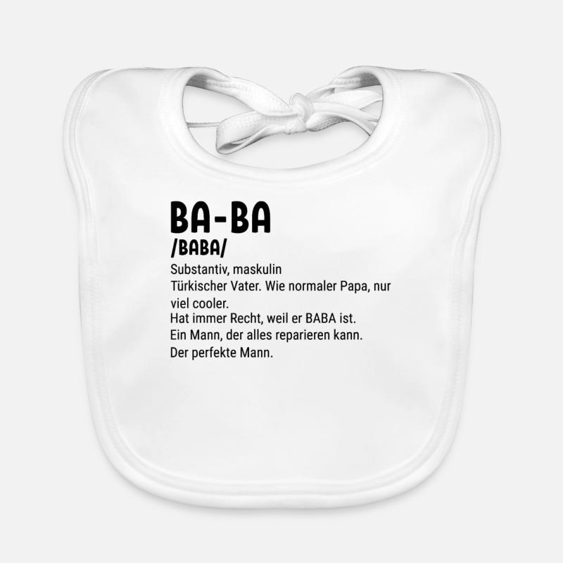 Baba Turkish Father Baba Baby Bio-Lätzchen