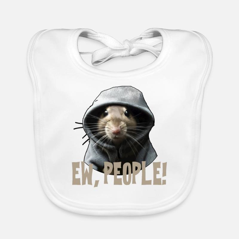 Ew, people! Rat Funny Saying Statement Organic Baby Bibs