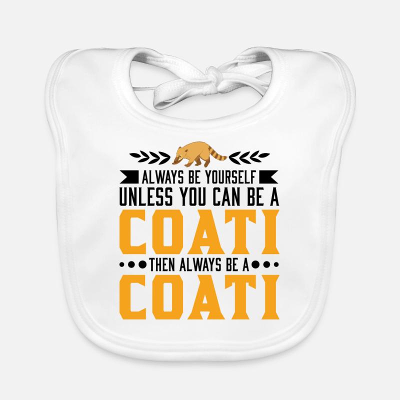 Always be yourself Coati Nasenbär Organic Baby Bibs