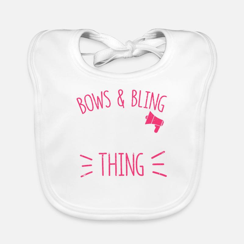 Bows & Bling It's a Cheer-Thing Cheerleader Organic Baby Bibs