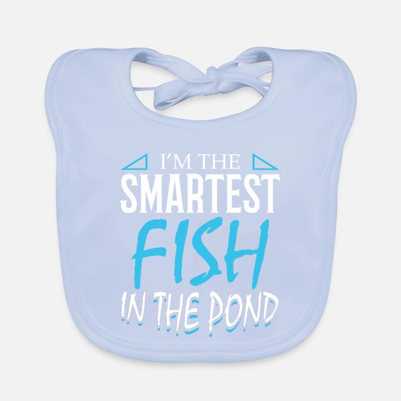 Je suis le poisson le plus intelligent de l’étang 100 jours d’école Bavoir bio Bébé