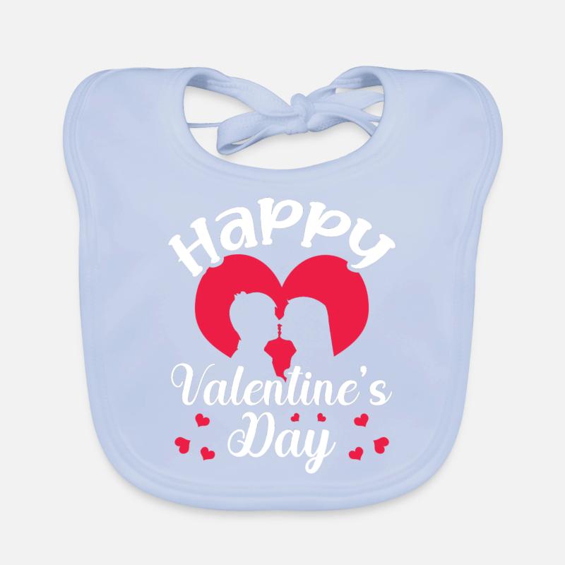 Joyeuse Saint-Valentin Relation intime couples Bavoir bio Bébé
