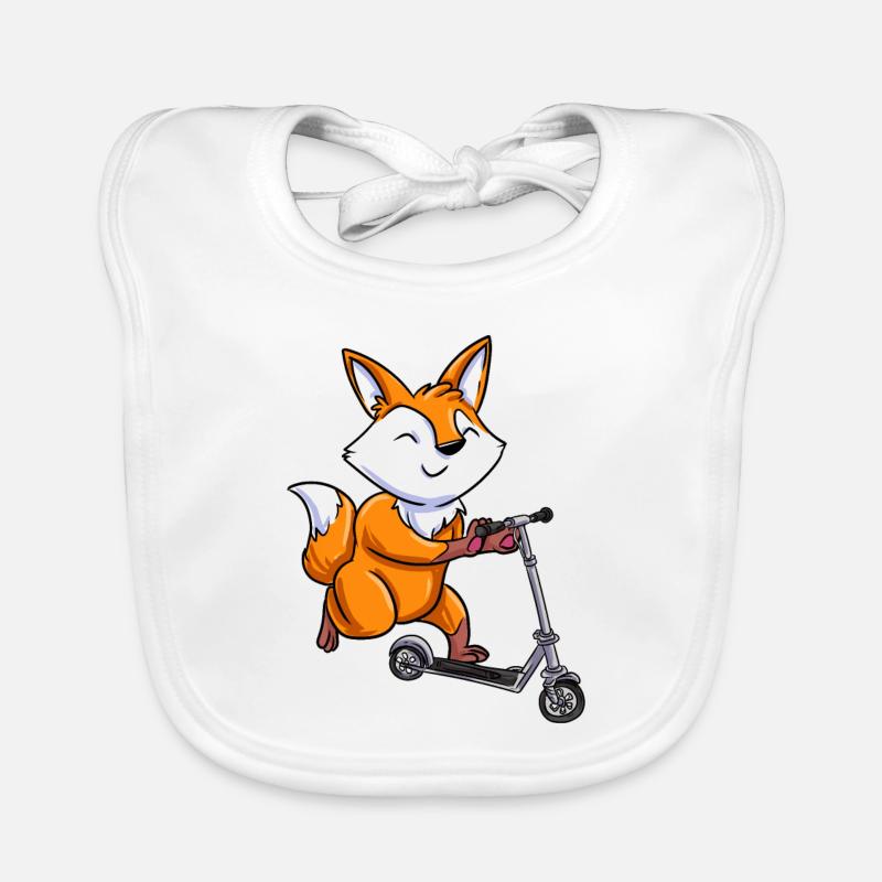 Scooter Roller Tretroller Geschenk Baby Bio-Lätzchen