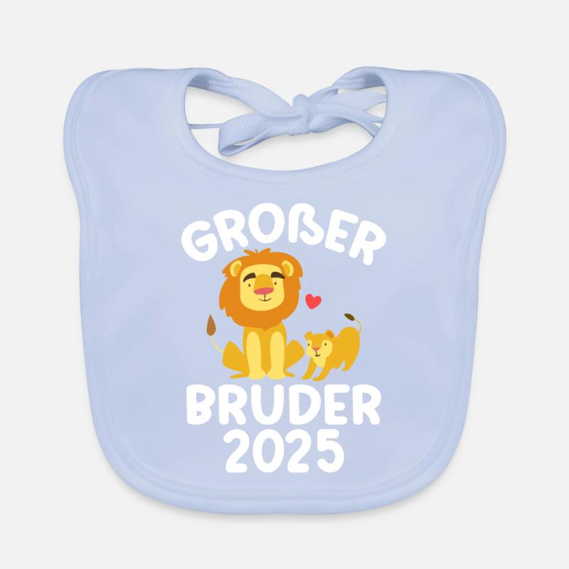 Großer Bruder 2025 Baby Bio-Lätzchen
