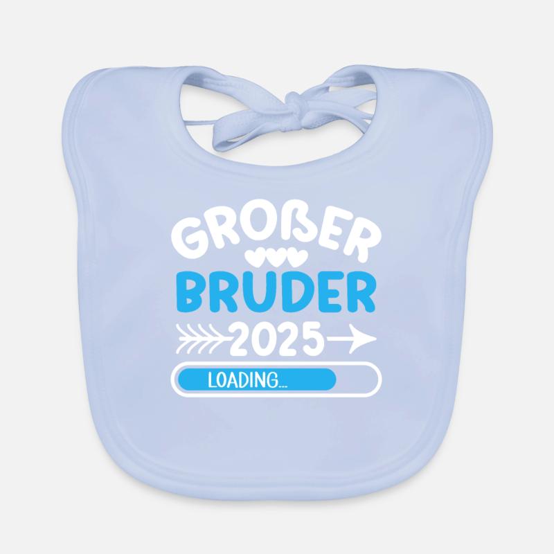 Großer Bruder 2025 Baby Bio-Lätzchen