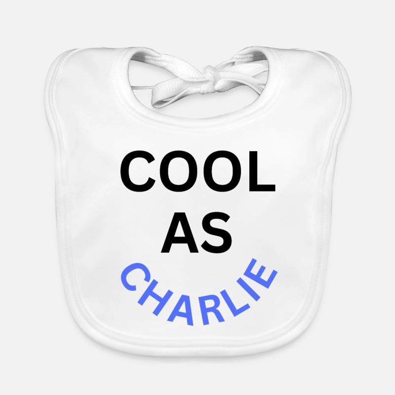 Cool as Charlie Name Organic Baby Bibs