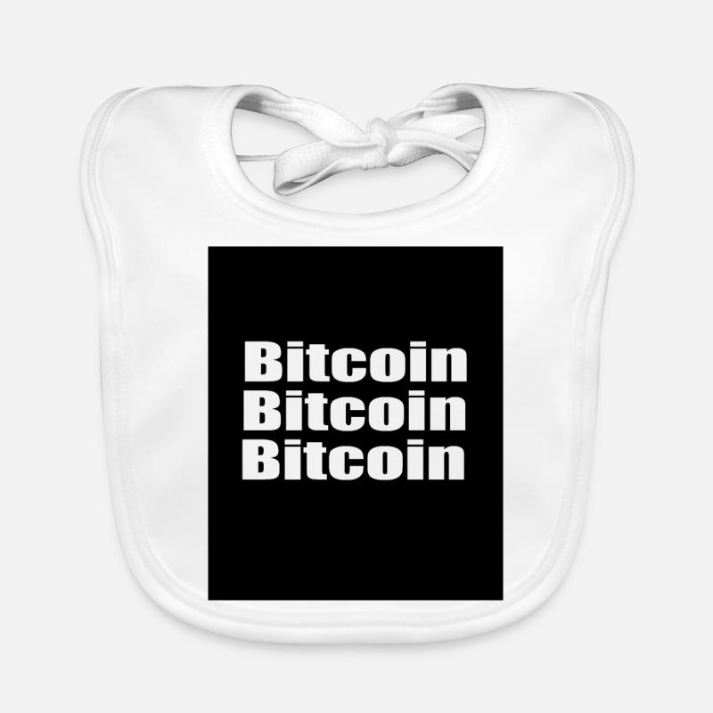 BITCOIN BITCOIN BITCOIN Organic Baby Bibs