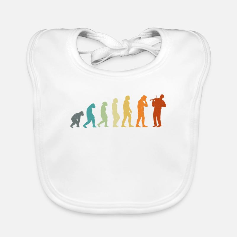 Violon Violoniste Evolution Retro Bavoir bio Bébé