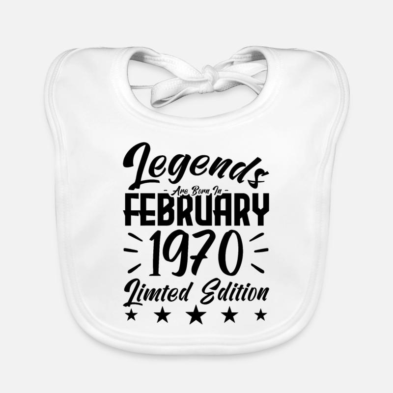 Geboren 1970. Geburtstagsgeschenk. Baby Bio-Lätzchen
