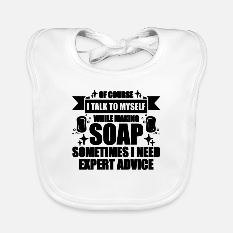Of Course I Talk To Soapmaking Soaper Soap Maker Baby Bio-Lätzchen