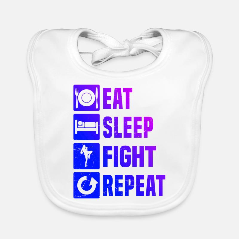 Muay Thai Boxer Thaï Boxe Thaï Boxe Thaï Hommes Bavoir bio Bébé