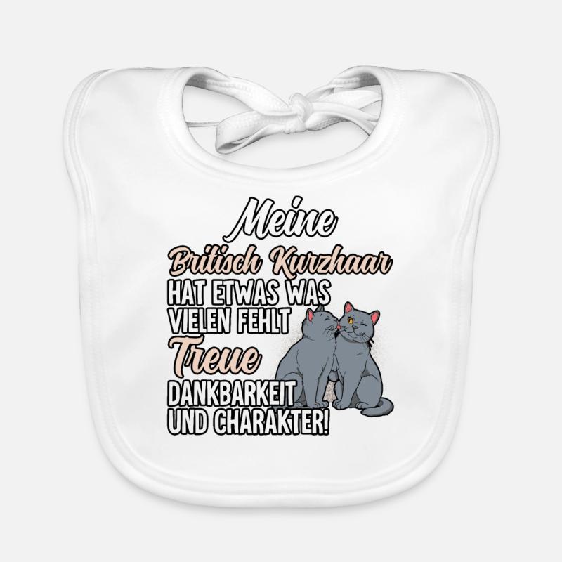 Britisch Kurzhaar Katze Baby Bio-Lätzchen