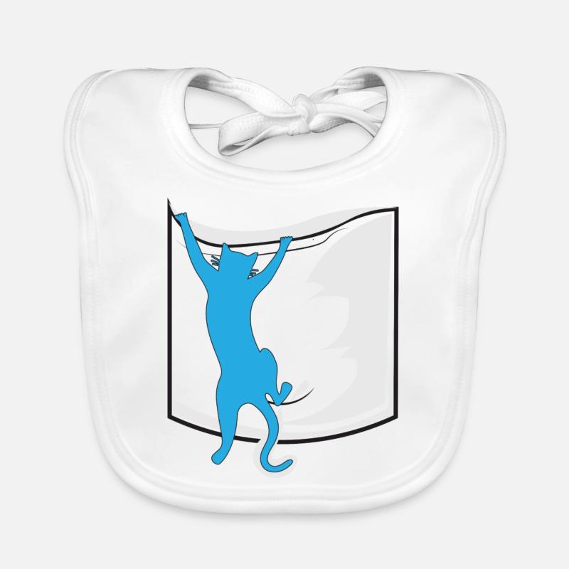 Katze in der Tasche Baby Bio-Lätzchen