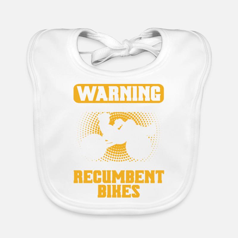 Liegerad Liegeradfahrer Radfahrer Baby Bio-Lätzchen