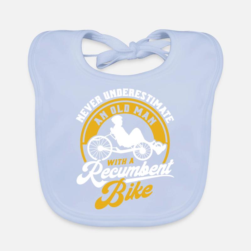 Vélo couché Cycliste couché Bavoir bio Bébé