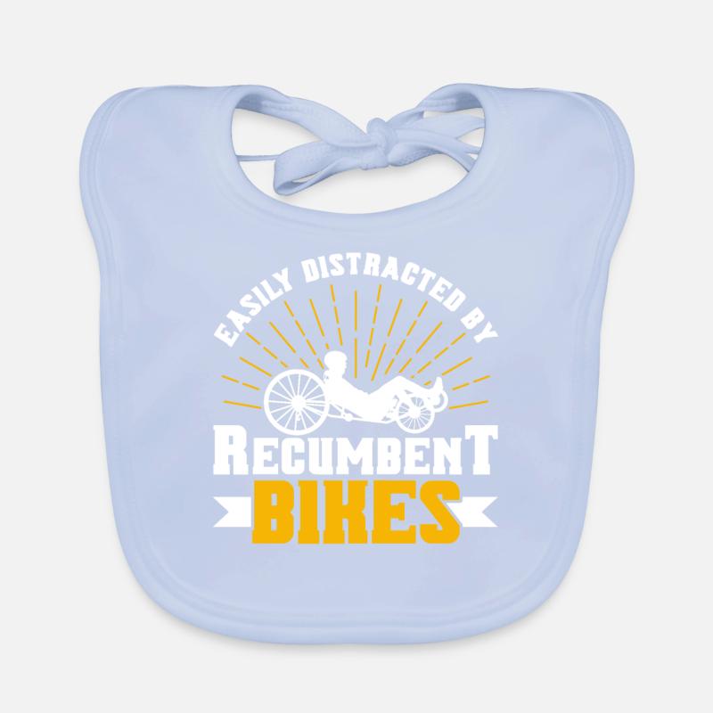 Vélo couché Cycliste couché Bavoir bio Bébé