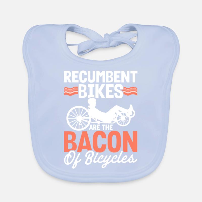 Vélo couché Cycliste couché Bavoir bio Bébé