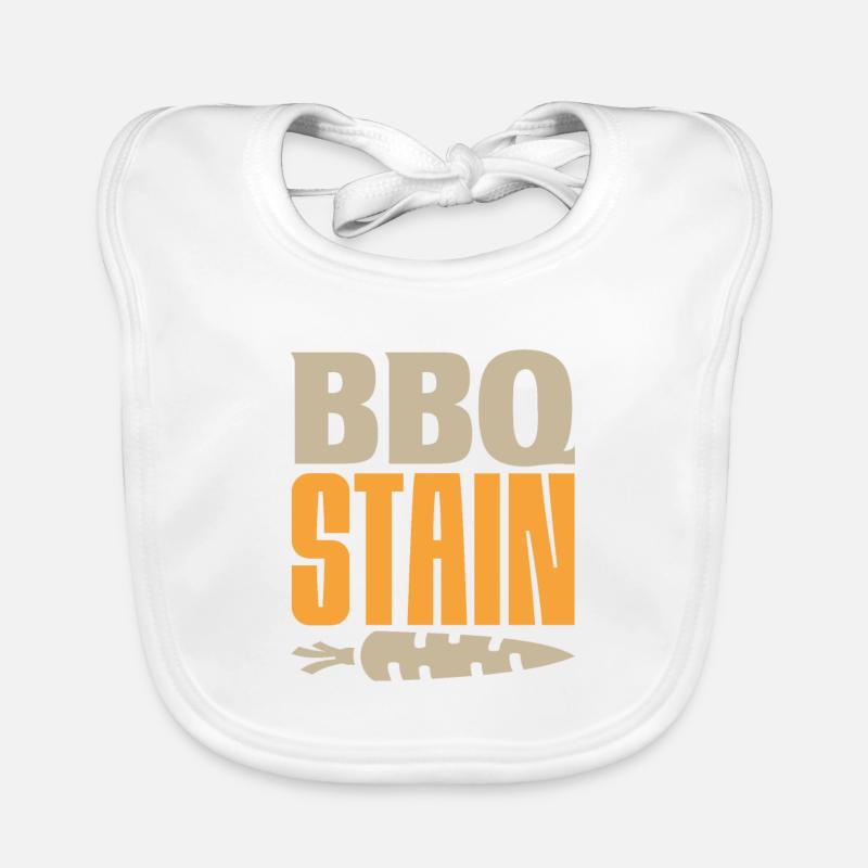 BBQ STAIN Organic Baby Bibs