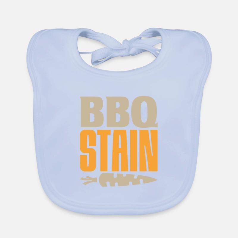 BBQ STAIN Organic Baby Bibs