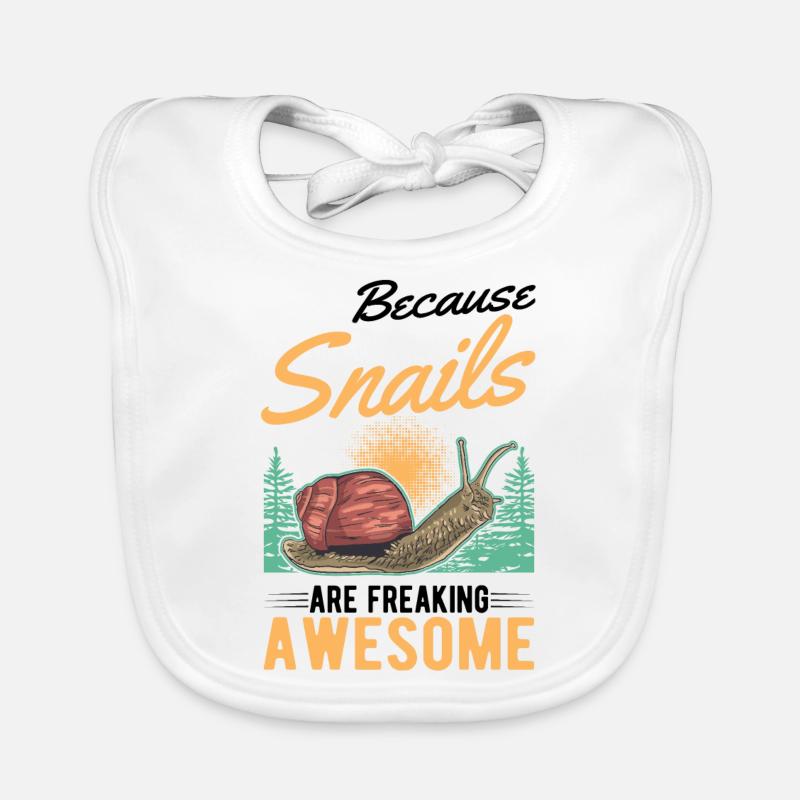 Because Snails are freaking awesome Schnecke Baby Bio-Lätzchen