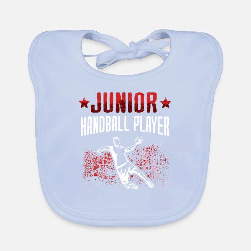 would rather play handball Handball player Organic Baby Bibs