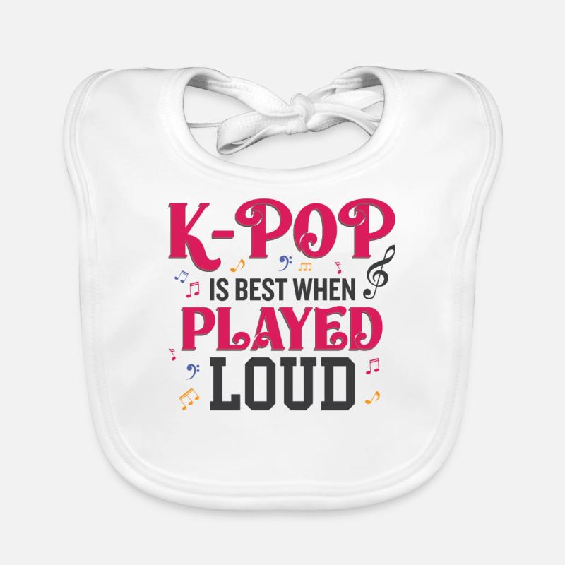 K-Pop ist am besten, wenn es laut gespielt wird Baby Bio-Lätzchen